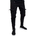 Liu Ming Dropshipping Products Casual Stretch Skinny Denim Pleated Cargo Pants Destroyed Trousers Jeans for Men