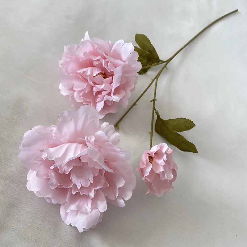 Multicolor-Pink Modern Style Artificial Flower Decoration Mariage the Peony of Khaki