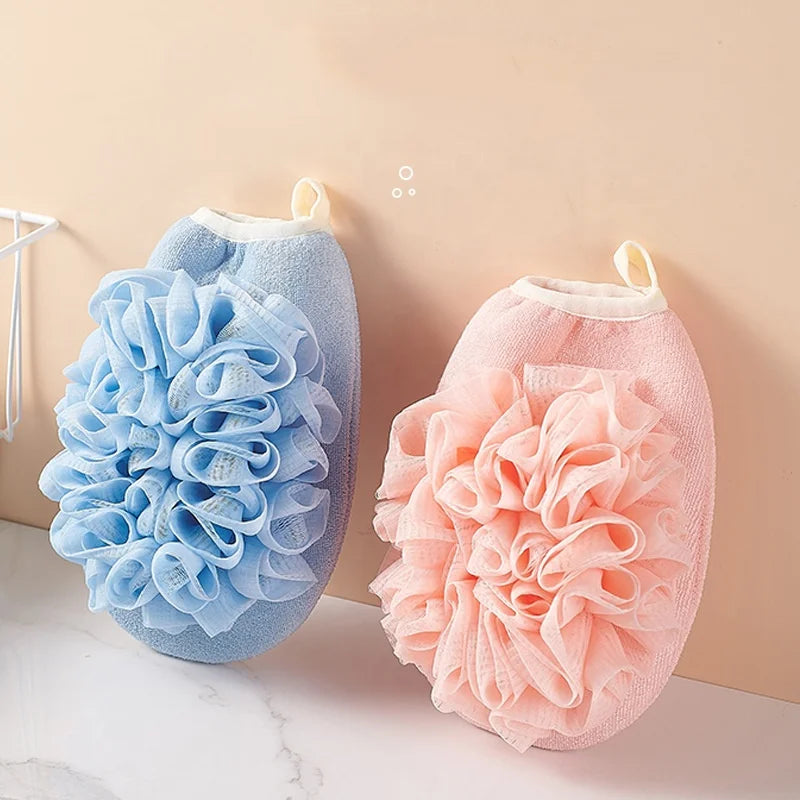 Double Exfoliating Loofah Glove Original Kessa Glove Exfoliating Gloves Visibly Lift Away Dead Skin Great for Spray Tan Removal
