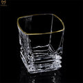 Unusual Whiskey GlassesHand-painting Rock Glass Whisky Glass with Gold RimBar Glassware