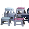 Wholesale Lightweight Heavy Duty Colorful Design Plastic Home Portable Folding Step Camping Chair Adult Plastic Step Stools
