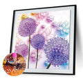 LS 5D DIY Printed Diamond Painting Special Shaped Flower Dandelion Canvas Home Decor Diamond Painting