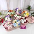 New Design Artificial Soap Flowers Immortalized Mini Rose Bouquet Simulation for Wall Decor Christmas or Valentine's Day Gift