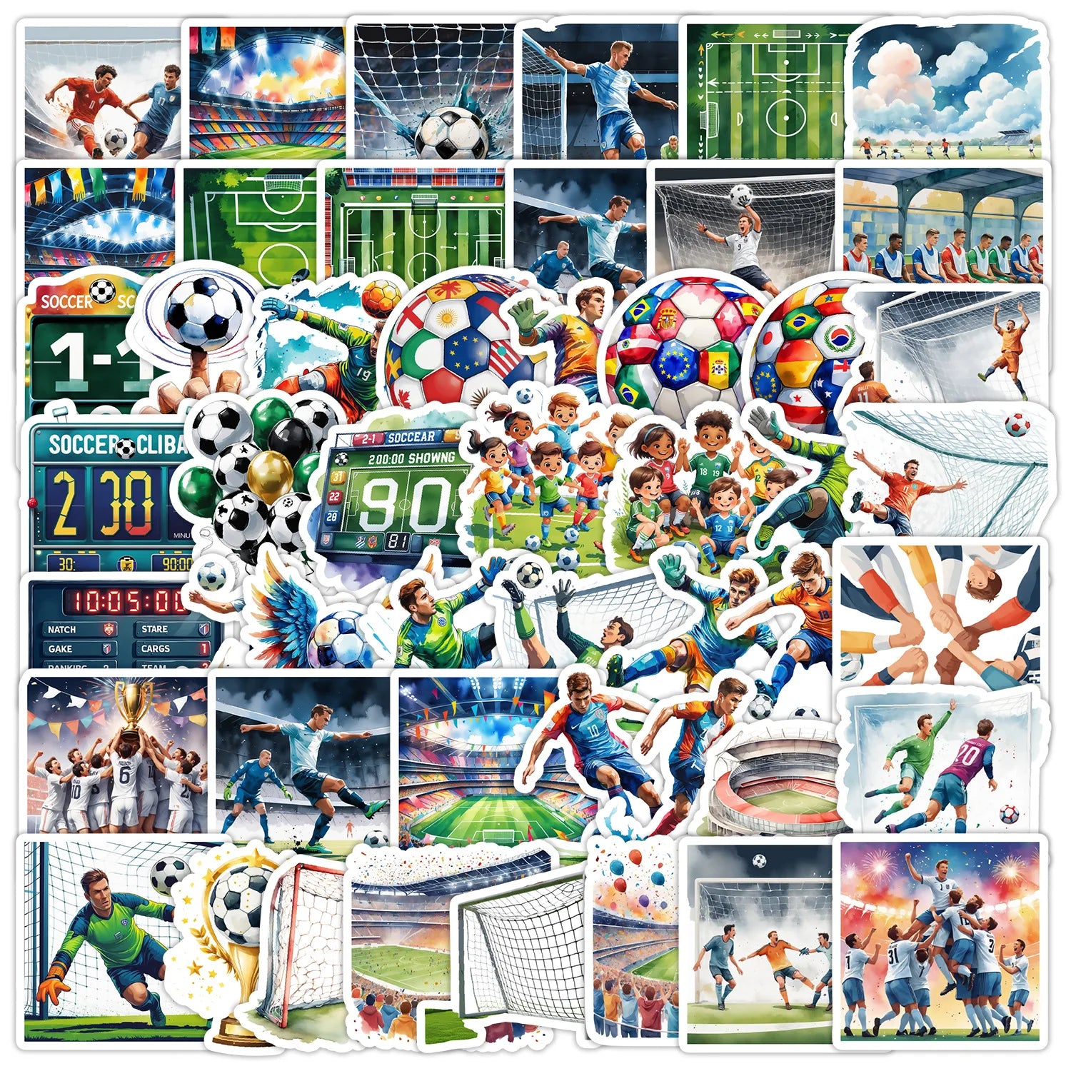 50PCS Football club soccer team fans sport sticker