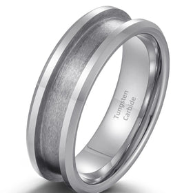 Fashion Jewelry Rings 8mm Tungsten Carbide Ring Cores Blank for Inlay Wedding Band Jewelry Making