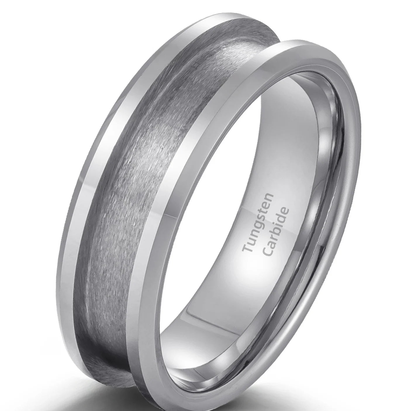 Fashion Jewelry Rings 8mm Tungsten Carbide Ring Cores Blank for Inlay Wedding Band Jewelry Making