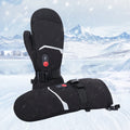USB Rechargeable Electric Heated Gloves Thin Thermal Liners with Touch Screen for Hiking Climbing & Riding