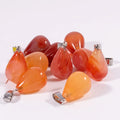 Huiying Wholesale Carnelian 18mm Water Drop Shape Necklace Stone Charms Pendant for Jewelry Making jewelry
