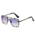 1906 Gradient Metal Mesh Edge Retro Sunglasses Sunglasses for Men and Women Wholesale UV-proof Euro-American square