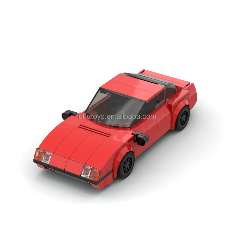 MOC Ferraried F400 Racing Sports Car Vehicle Speed Champion Racer Building Blocks Brick Creative Garage Toys for Boys Gifts