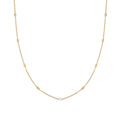 Joolim Jewelry 18K Gold Plated Fresh Water Pearl Dainty Chain Beads Satellite Necklace Stainless Steel Jewelry Wholesale