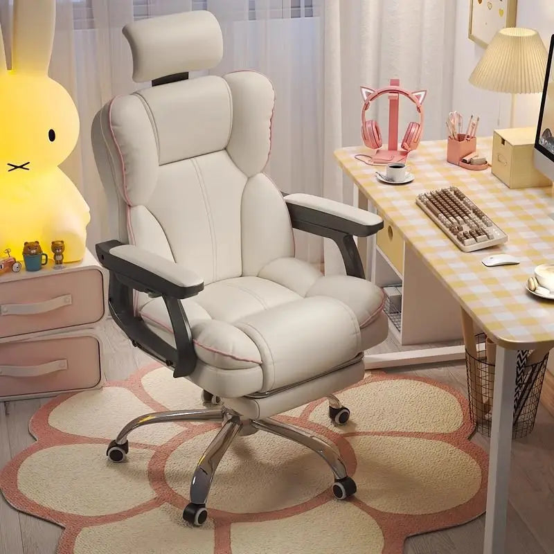 High-Back Ergonomic Gaming Chair for Home Use - Comfortable Reclining and Perfect for Long Sitting Sessions