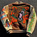 OEM Custom Winter Vintage School College Men's Jackets Coat Wool Letterman Plus Size Crop Varsity Jacket Man