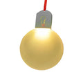 Customized Logo Bulb Shape Xmas Tree Decoration Pendants Sublimation Acrylic Christmas Hanging LED Light Ornament