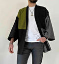 Ottoknit Oversized Cardigan Men Japanese Kimono Style Open Front Cotton Smart Casual Cardigan