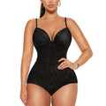 Black v Neck Lace Slimming Cami Shaper Built in Wirebra Camisole Shapewear for Women Tummy Control