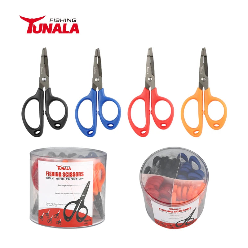 Different Colors Available Fishing Line Cutters Fishing Serrated Shears Multi-functional Fishing Scissors