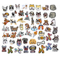 Hot Sale Cute Cartoon Custom Iron on Embroidered Husky Pet Puppy Ballon Dog French Bulldog Bone Patches for Kids Clothes