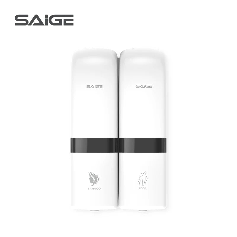 Saige Hotel Wall Mounted ABS Plastic Manual Press Liquid Soap Dispensers