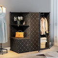 Modern Black Checkered Plastic Wardrobe Extendable Bedroom Furniture for Clothes Storage for Living Room Workshop Hospital