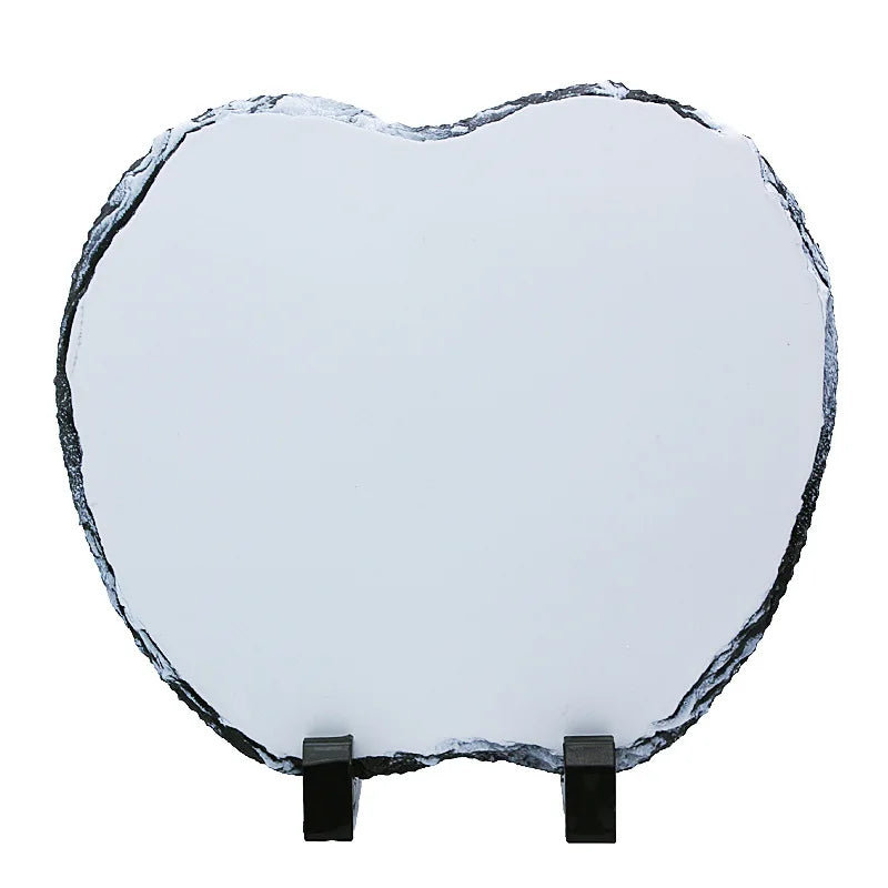 Sublimation Blank Rock Slates Stand Stone Personalized Photo Frame Heat Press Transfer Slate Photos Custom Creative Gifts China