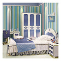 Baby Child Room Light Blue and White Yellow Striped Wallpaper Modern Images Home Decoration Vinyl Wallpaper