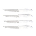 4PCS 4.5 Inch Stainless Steel Serrated Eco-Friendly Ambidextrous Steak Knife Set with PP Handle