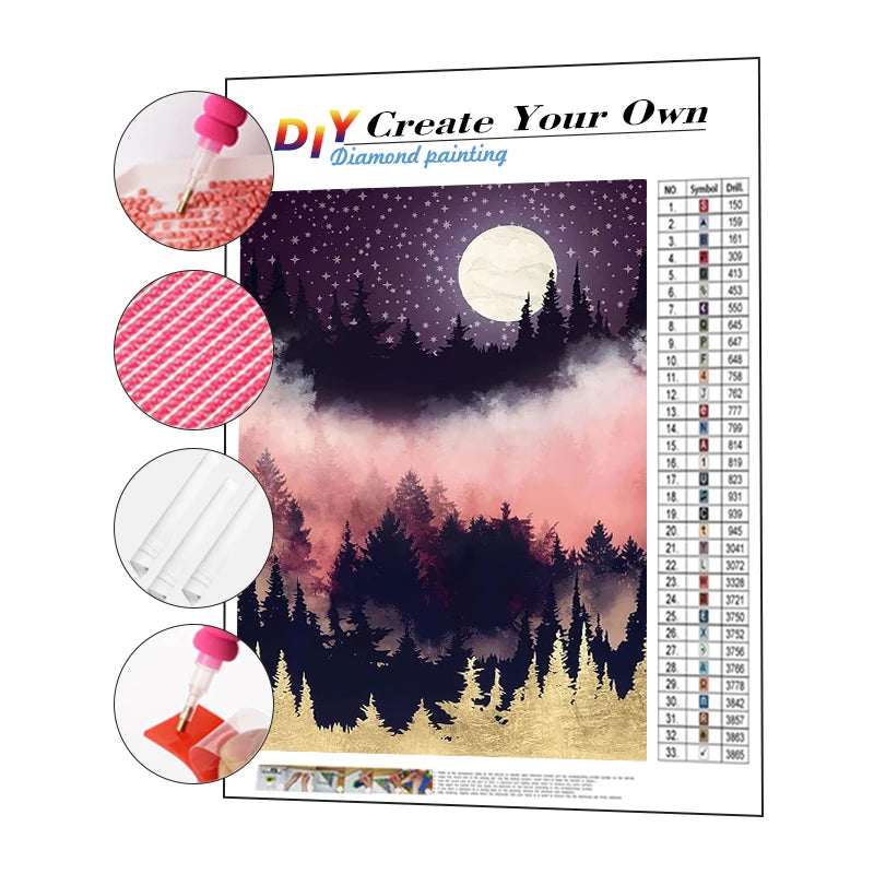 5d Diamond Painting Velvet Canvas Resin Diamond Painting Landscape Embroidery Artwork Diamond Painting Kit