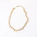 Punk Girl Jewelry Stainless Steel Heavy Huge Large Link Chain Necklace for Women