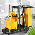 Wholesale Restaurant Service Multifunction Hotel Housekeeping Folding Cleaning Trolley Rubbermaid Janitorial Cart