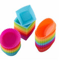 Orealmi BPA Free Silicone Cake Mold and Muffin Cups Heat Resistant Homemade Cupping Packaged in OPP Bag