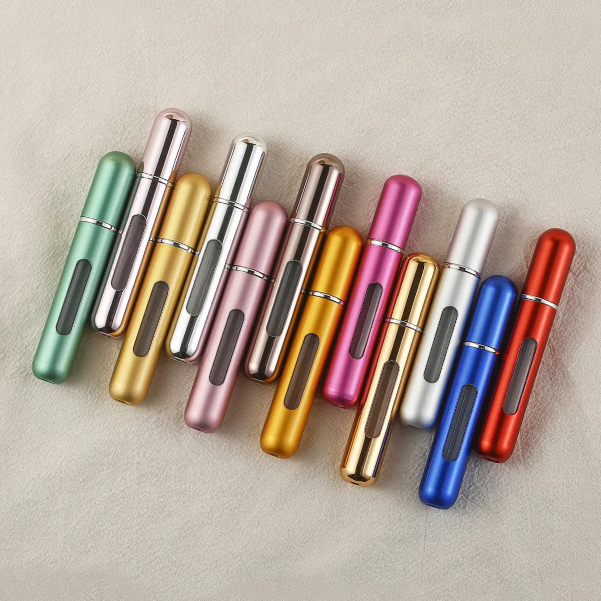 MUB Empty Mini Pocket 8ml Bottom Refillable Perfume Aluminum Atomizer