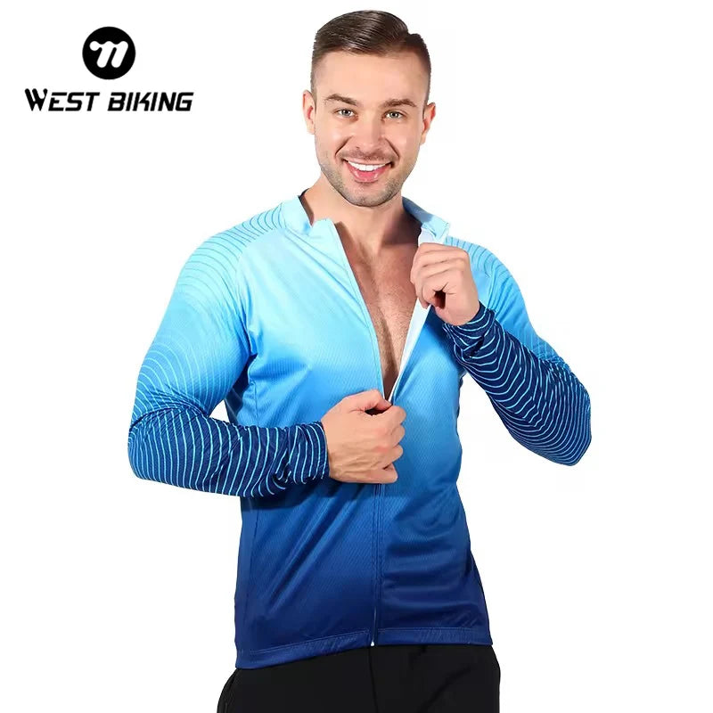 WEST BIKING Men's & Women's Cycling Jersey Hooded Long Sleeve Windproof Waterproof Jacket Bike Shorts for Riding Outdoor Sports