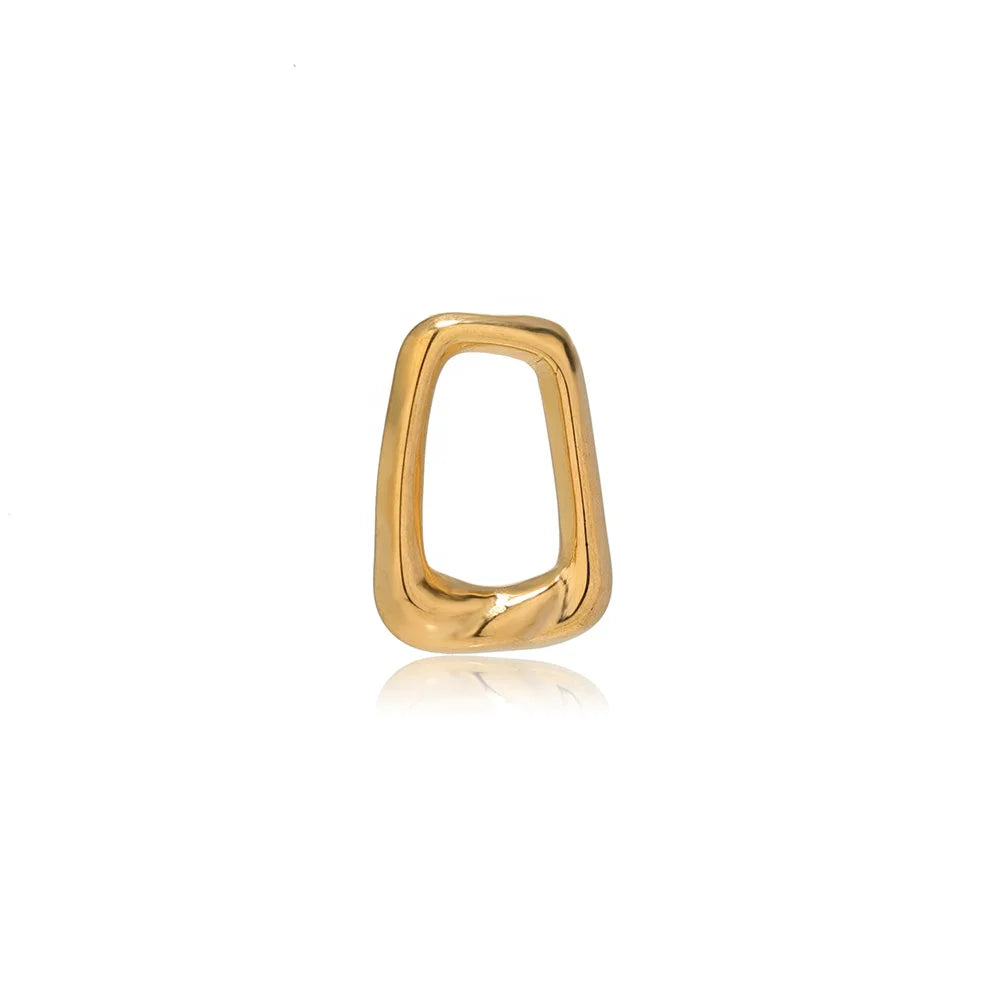 Hollow Out Trapezium Charms Pendants Stainless Steel Fashion 5pcs Vintage Party DIY Jewelry Making Accessories 5 Pcs/bag F1497