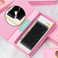 Private Label Individual Eyelash Extensions Velvet Matte Black Cashmere Lash Trays Silk Volume Eyelash Wholesale