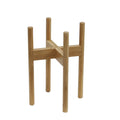 Adjustable Indoor/Outdoor Wood Bamboo Plant Stand for Home & Garden Use