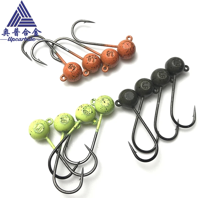 95% Tungsten Tungsten Jig Head Hooks for Freshwater Saltwater Fishing Ned Rig Jig Heads Swimbait Jig Hooks 1.8g