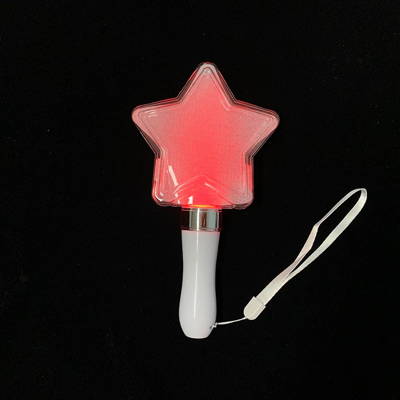 Multicolor Five-pointed Star LED Flashing Glowing Light Stick for Concert Graduation Chinese New Year