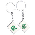 Zinc Alloy Creative Mahjong Metal Dice Key Chain As Promotional Gift