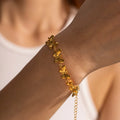 INS Style Waterproof 18K Gold Plated Stainless Steel Bracelet Jewelry Multi Butterfly Bracelets for Women