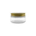Empty Clear 100ml Straight Round Short Glass Honey Jam Jar with Screw Cap