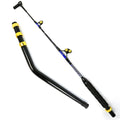 Topline 5ft 130lbs Aluminum Bent Butt Trolling Rod Swivel Tip Fiberglass Big Game Fishing Rod Deep Sea Tuna Boat Trolling Rod