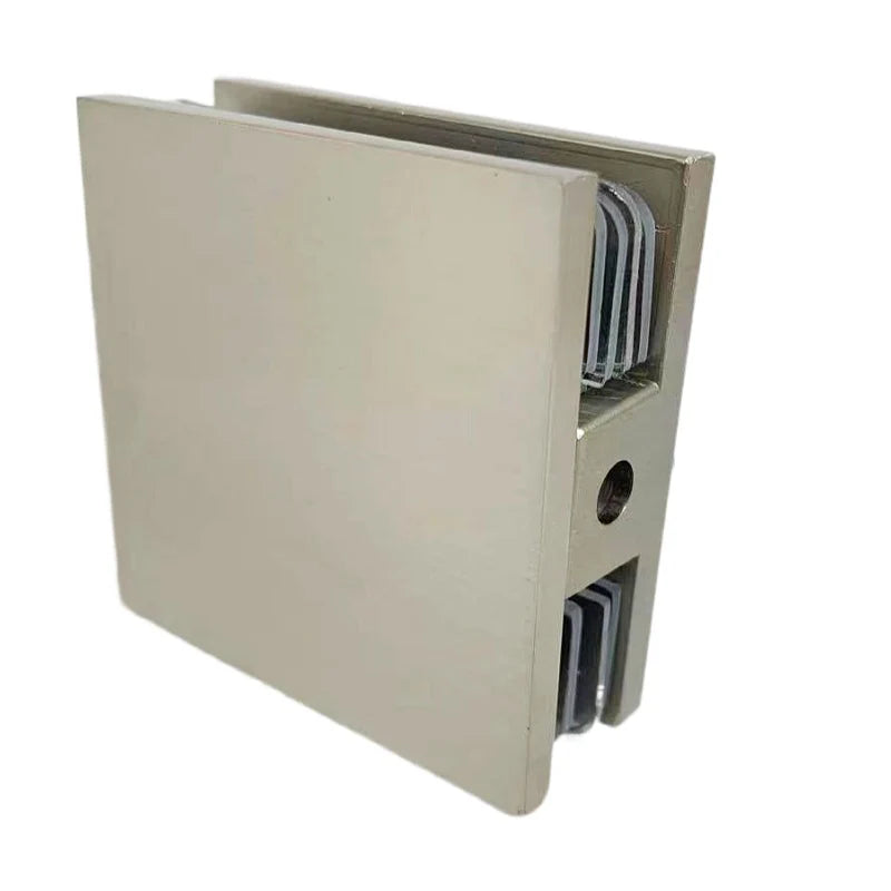Condibe Shower Door Brush Nickel Wall Mounting Glass Clip