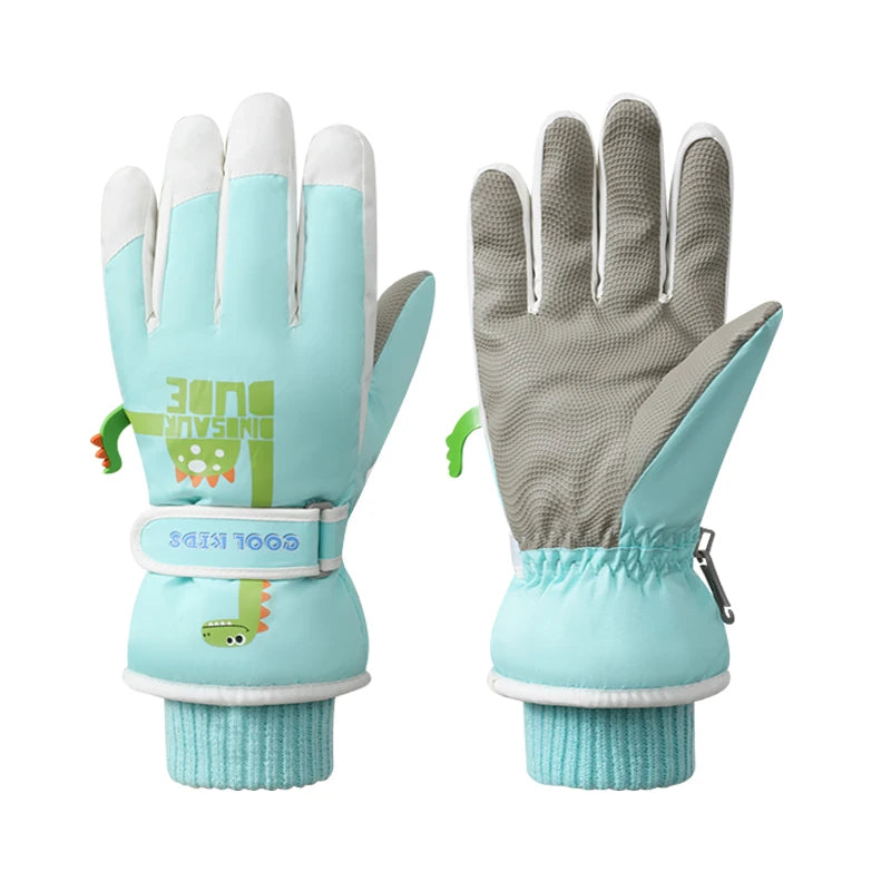 Cheap Cartoon Cute Boy Child Bike Cycling Hand Warmer Snow Fashion Running Ski Winter Kids Gloves