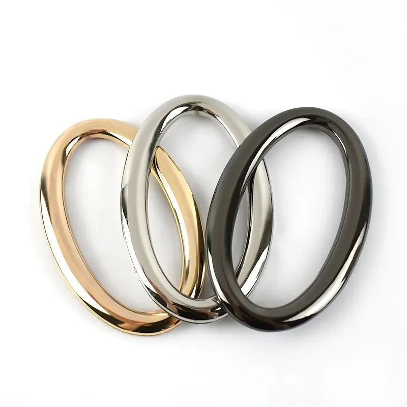 Deepeel BF063 88*46mm Bag Accessories DIY Handbag Hardware Decorative Storage Bag Handle Oval Metal Bag Handle