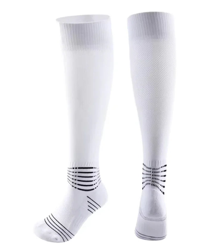 Factory Custom Polyester Nylon Grip Socks Football Soccer Fencing Custom logo Compression Over Knee Fencing Socks