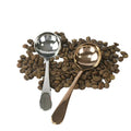 Wholesale Creative Round Cupping Spoon SUS304 Stainless Steel Golden Coffee Spoon for Giveaways Polished with Mirror Finish
