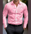 100% Polyester Dress Shirts for Men Latest Design Button-Up Essentials for Spring Summer Autumn-over Size Options