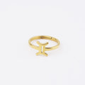 HOVANCI 3 Astrology Stacking Gold Plated Personalized 12 Zodiac Sign Finger Ring Stainless Steel Mirror Ring