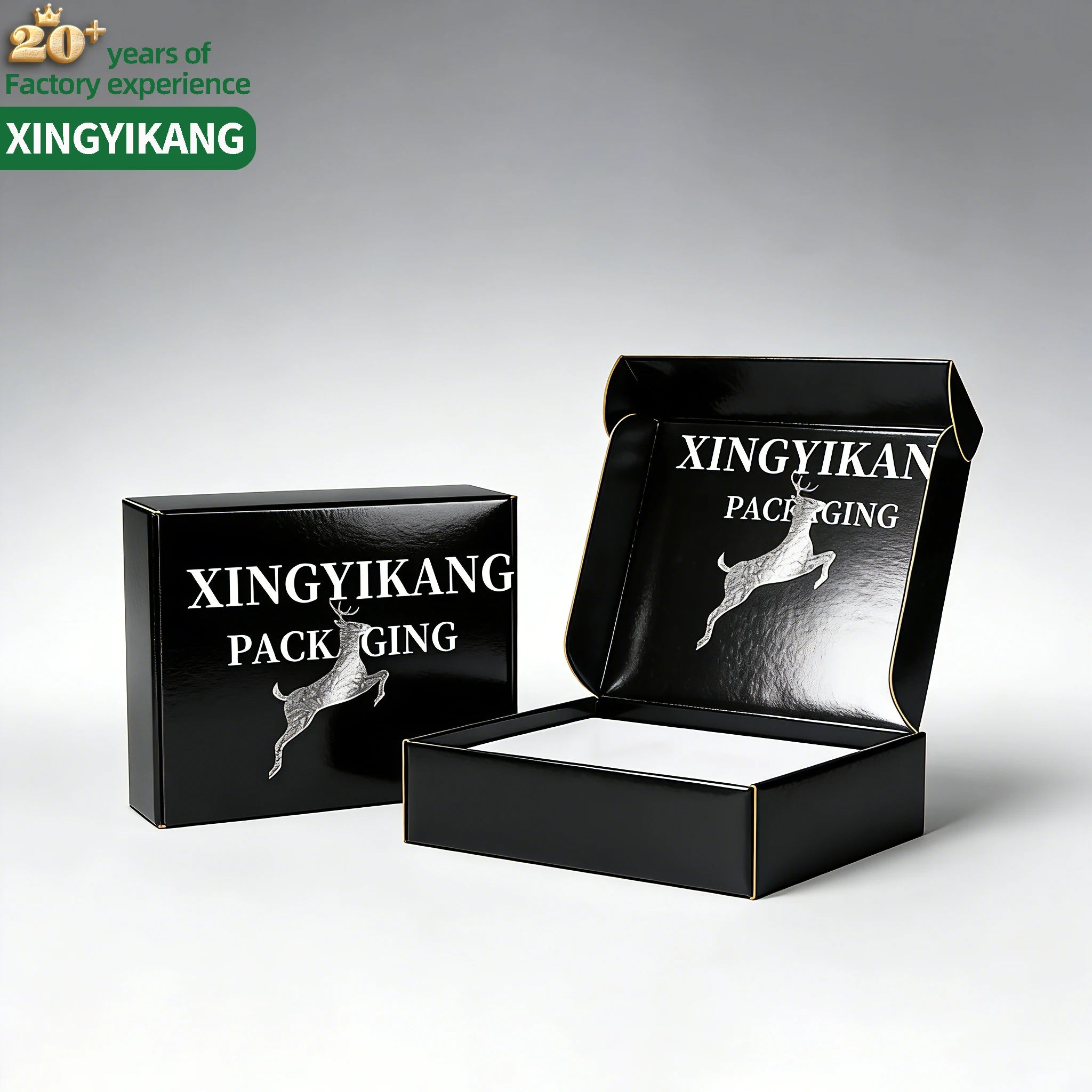 Custom Logo Personalized Kraft Paper Rectangle Zipper Closure Gift Packaging Box for Clothing & Shoes Matt/Glossy Lamination